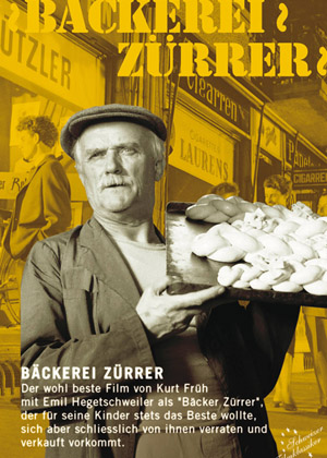 Plakat von Bäckerei Zürrer