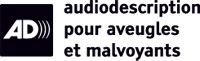 Logo Audiodescription pour aveugles et malvoyants